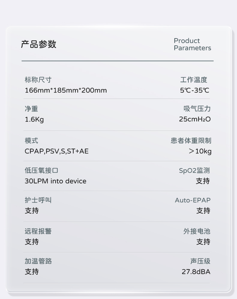 瑞典進口VIVO1博毅雅BREAS系列無創呼吸機(jī)